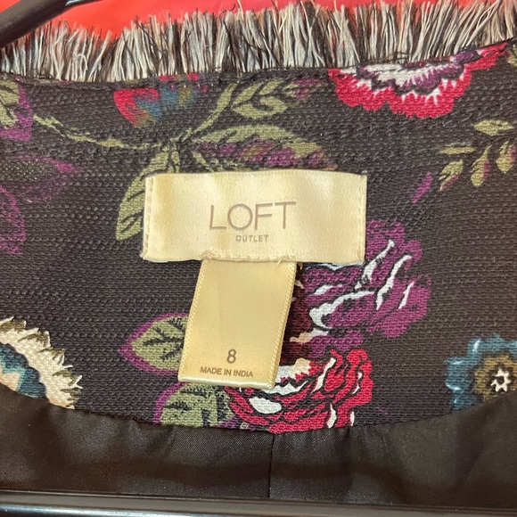 Loft size 8 women’s floral printed jacket - Picture 4 of 5